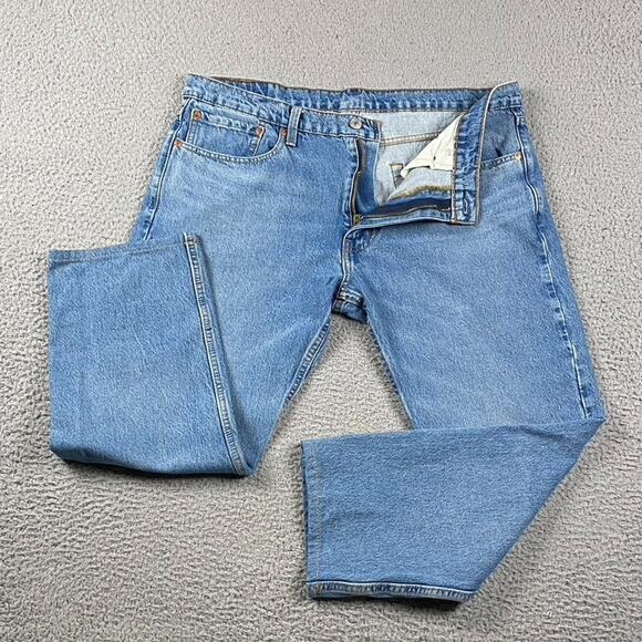 Levi's 502 Taper Jeans Men's 36x30 Fit (36x25) Medium Wash Causal Streetwear - Picture 2 of 10